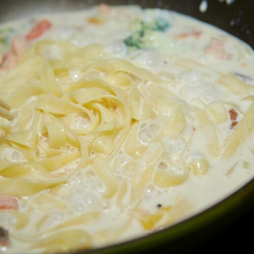 vegetable pasta and roux sauce recipe